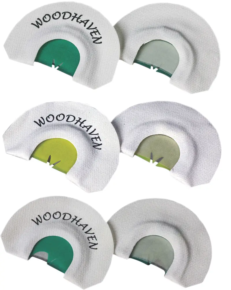 Woodhaven Top 3 Pro Pack Diaphragm Call Triple Reed Attracts Turkeys White 3 Per Pkg 1