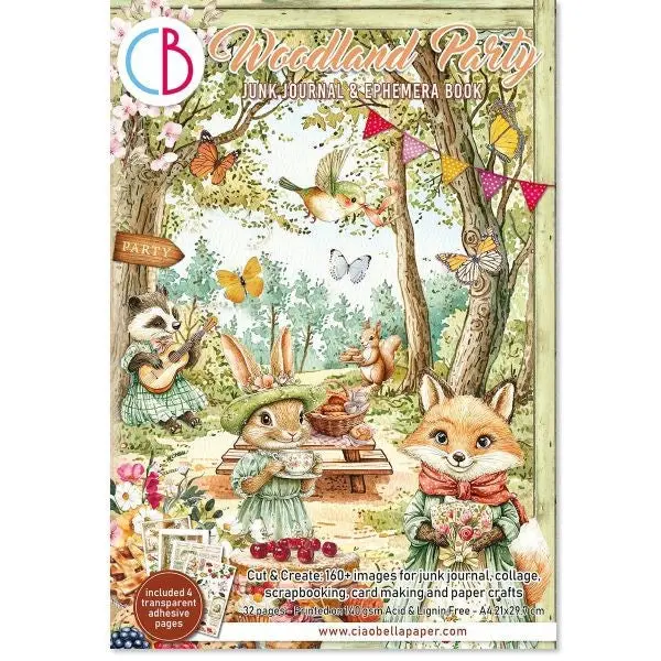 Woodland Party Junk Journal & Ephemera Book 1