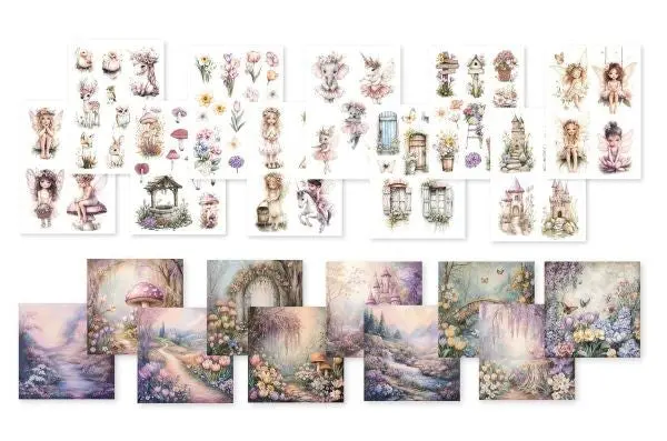 Woodland Springs - Collage Paper Collection 1