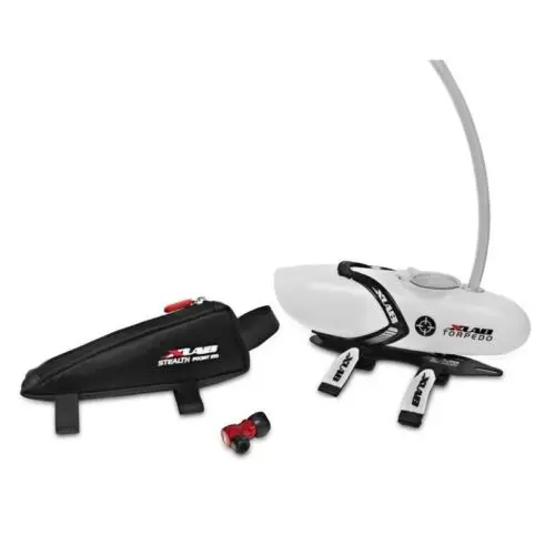 Xlab Beginner Triathlon Starter Kit With Torpedo 50+ Front Hydration System Stealth Pocket 100 Top Tube Bag And Nanoflator Co2 Inflator 1