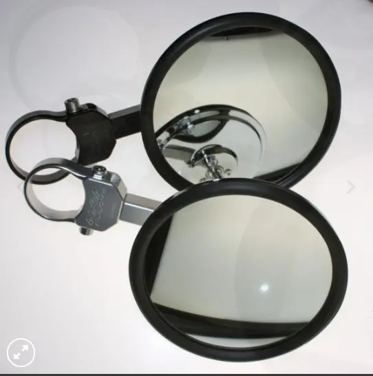 Xp 1000 Extended Billet Arm 5.0" Round Convex Glass Side Mirror 1
