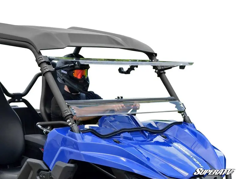 Yamaha Wolverine Scratch Resistant Flip Windshield 1