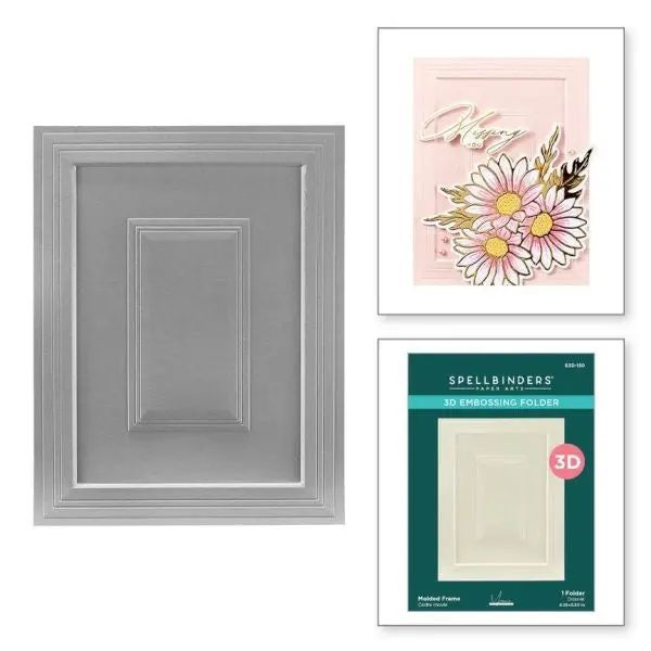 Yana's Daisies Collection - Molded Frame 3D Embossing Folder 1