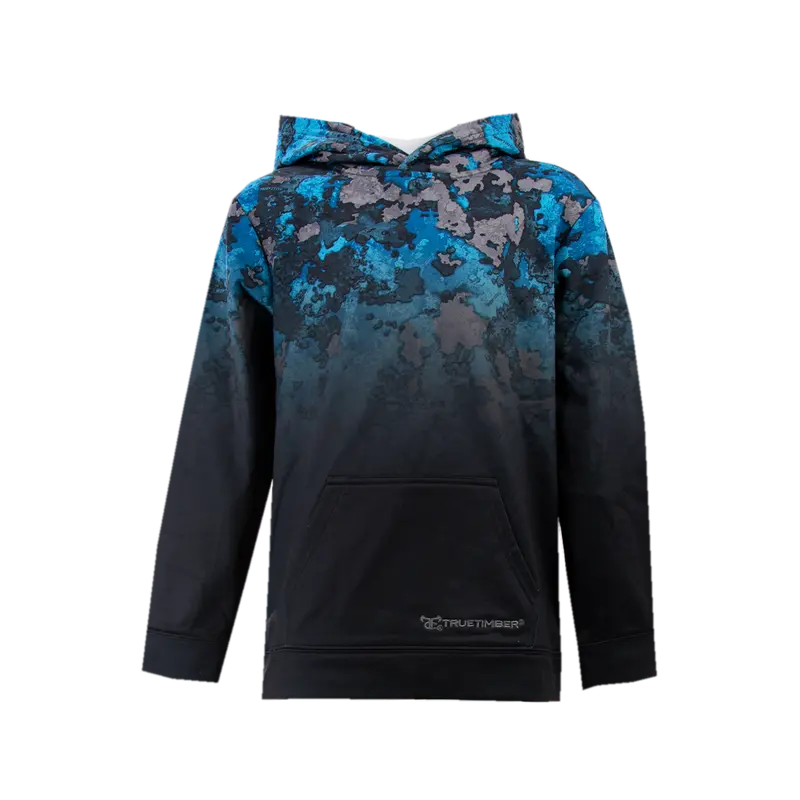 Youth Dropshot Gradient Hoodie - Riptide/Dark Charcoal 1