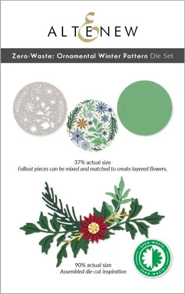 Zero Waste:  Ornamental Winter Pattern Die 1