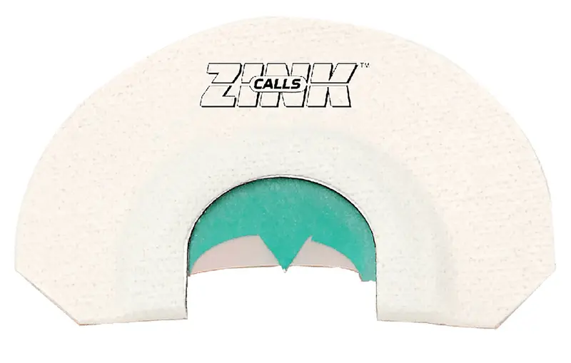 Zink Wicked Lady Diaphragm Call Double Reed Turkey Sounds White Bat Cut 1