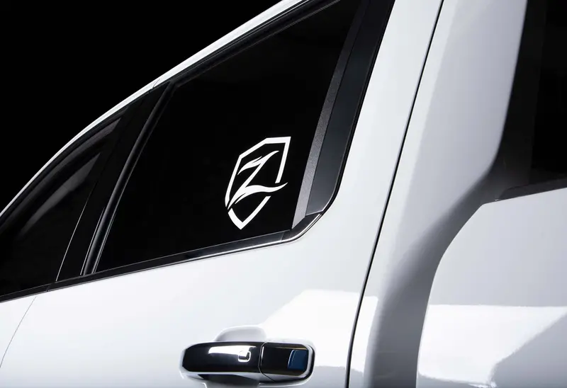 Zone Vinyl Logo Decal - White 1