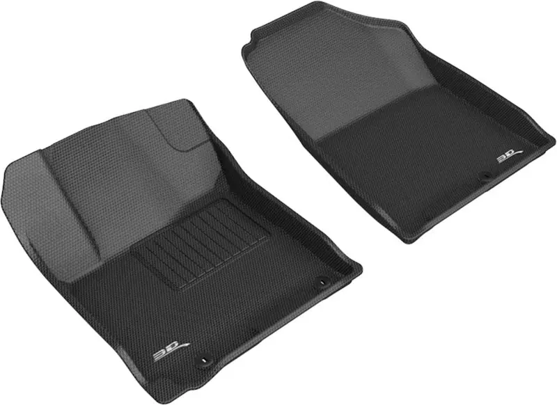 3D Maxpider Custom Fit Floor Mats For 2020–2021 Hyundai Venue Kona — First Row, Black 1
