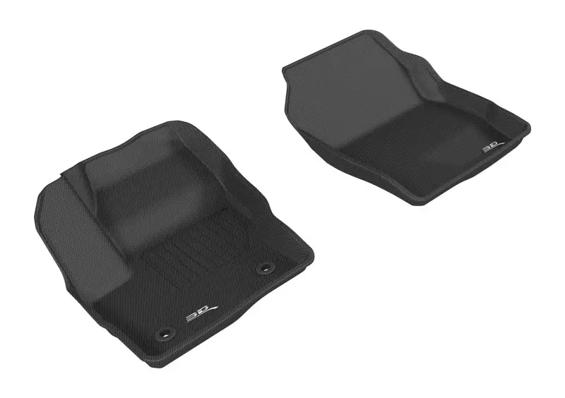 3D Maxpider Kagu-Style Front Floor Mats For 2015–2019 Ford Escape – Black 1