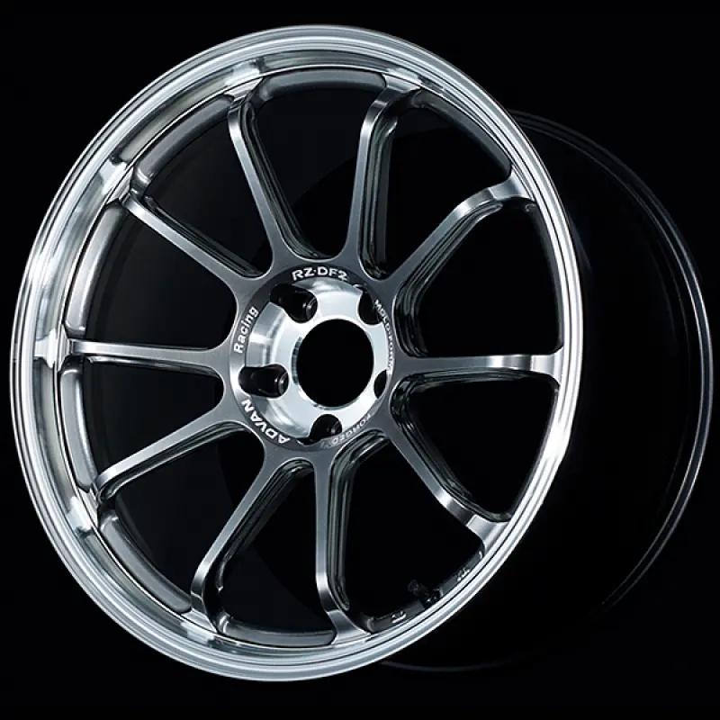 Advan Rz-Df2 20X10.5 / +44 Offset / 5-114.3 / 73Mm Bore / Diamond Cut & Hyper Platinum Black 1
