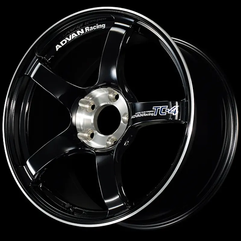Advan Tc-4 Se 15X5 Racing Wheel — Gloss Black & Diamond-Cut Finish, +45Mm Offset, 4X100 Pcd, 63Mm Bore 1