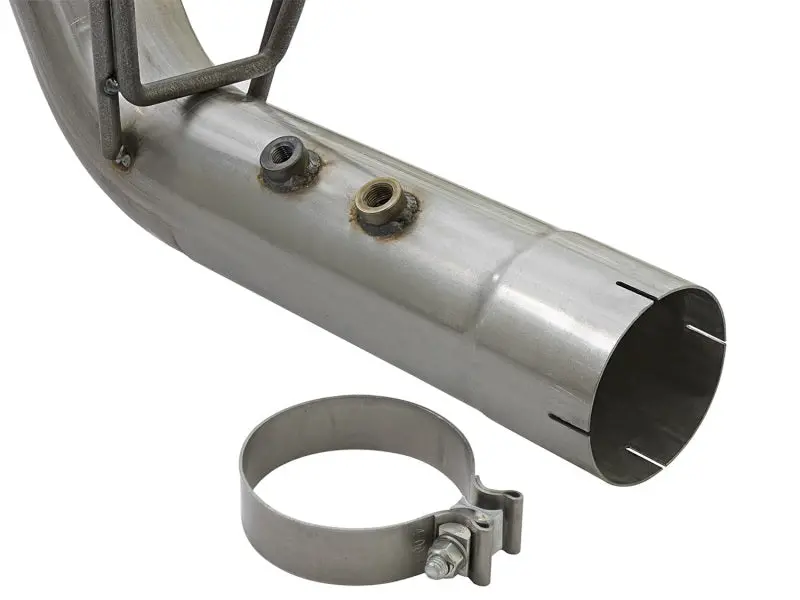 Afe Large Bore Hd Dpf-Back Exhaust System — 4-Inch 409 Stainless Steel, Dual Polished Tips, For 2017+ Gm Duramax 6.6L L5P 2