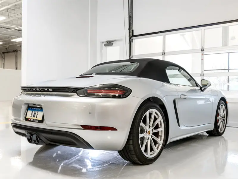 Awe Tuning Porsche 718 Boxster / Cayman Switchpath Exhaust (Pse Only) - Diamond Black Tips 2