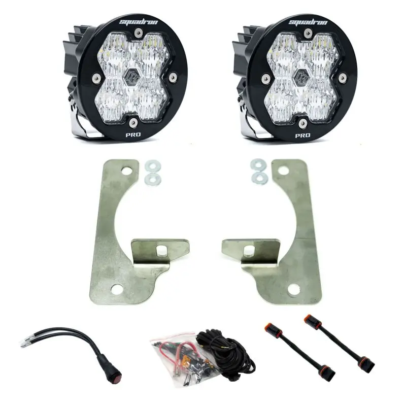 Baja Designs 18-25 Jl/Jt / 20-25 Gladiator Squadron-R Sport 2.0 Fog Kit Oe Rubicon Bumper (Wc)-Clear 1
