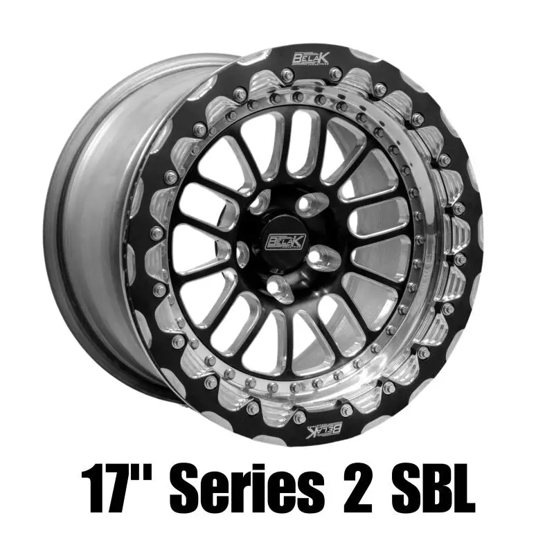 Belak Series 2 Aluminum Wheel – 17×4 Inches, 5×4.75 Bolt Pattern, 2-Inch Backspace, Fully Polished 1