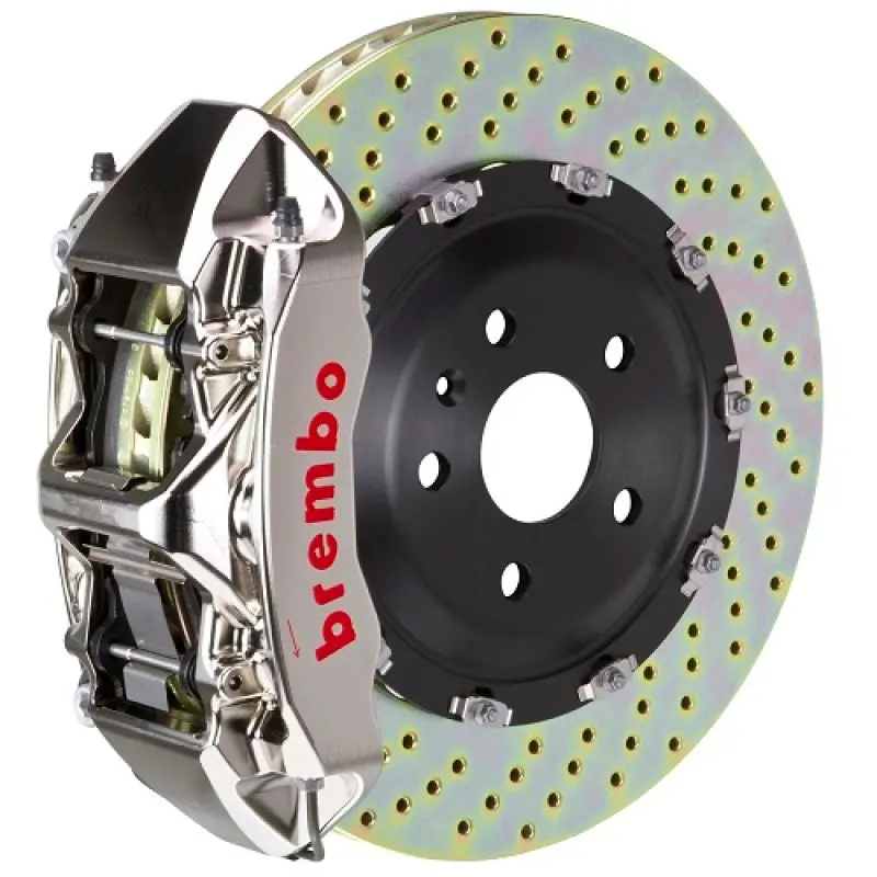 Brembo 18+ S4/18+ S5 Front Gtr Bbk 6 Piston Billet380X34 2Pc Rotor Drilled- Nickel Plated 1