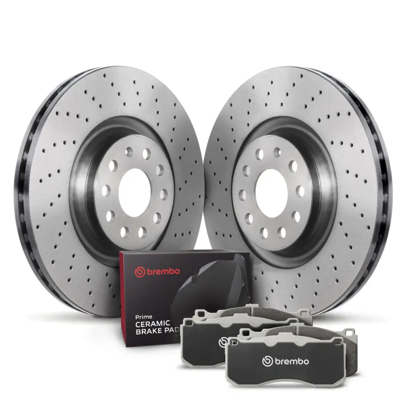 Brembo Oe Replacement Front Brake Kit For 2006–2010 Volkswagen Passat & 2009–2012 Cc – Includes Rotors & Pads 1