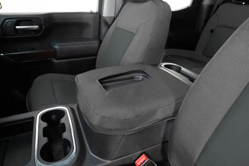 Covercraft Endura Precisionfit Seat Covers For 2021–2024 Ford Bronco — Front Row, Silver/Charcoal 1