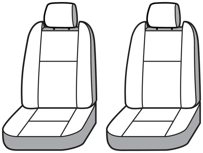 Covercraft Seatsaver Custom Front Row Seat Covers For 2022–2023 Gmc Hummer – Waterproof Polyester, Grey 1