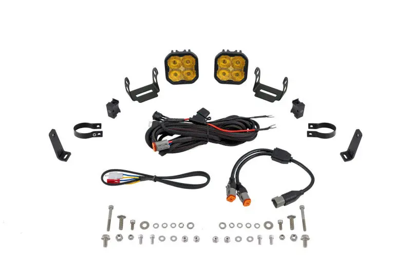 Diode Dynamics Ss3 Led Bumper 1 3/4 In Roll Bar Kit Sport - Yellow Sae Fog (Pair) 1
