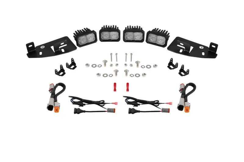 Diode Dynamics Ssc2 Led Fog Light Pocket Kit — White Sport Output, Compatible With 2019–Present Ram Trucks 1