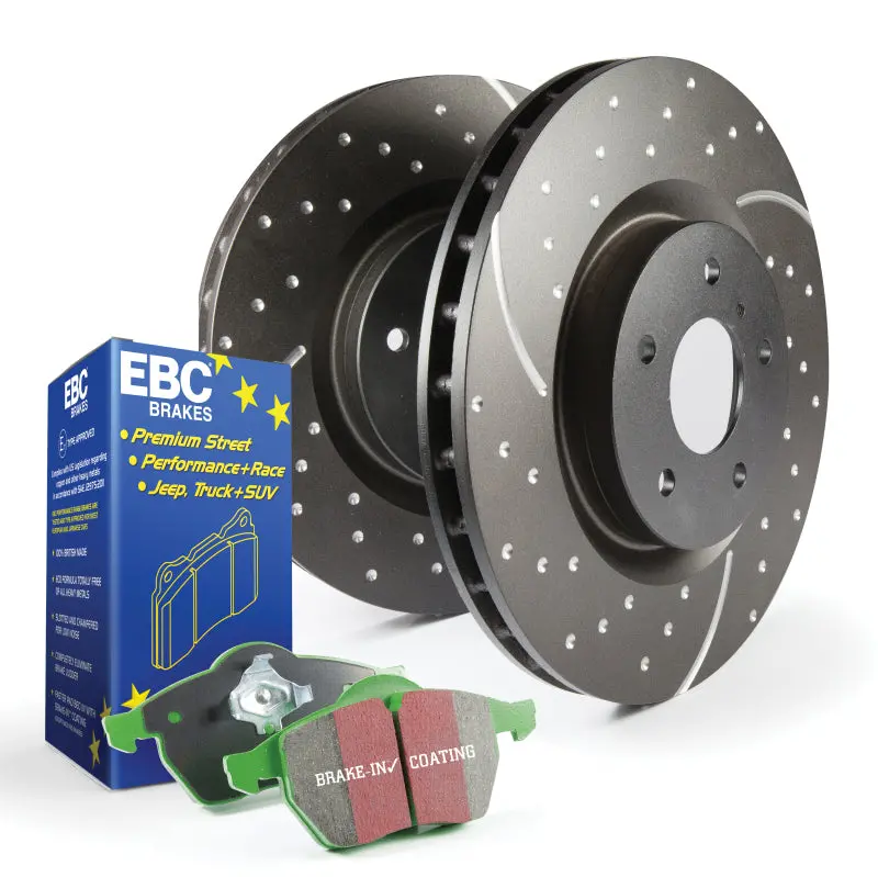 Ebc S10 Brake Kit — Greenstuff Pads And Gd Grooved Rotors 1