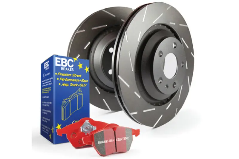 Ebc S4 High-Performance Brake Kit – Redstuff Pads With Usr Drilled & Slotted Rotors 1