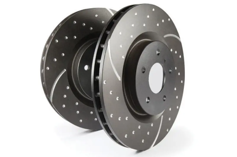 Ebc Sport Slotted & Dimpled Rear Brake Rotors For 2014+ Fiat 500 Abarth (Gd Platform) 1
