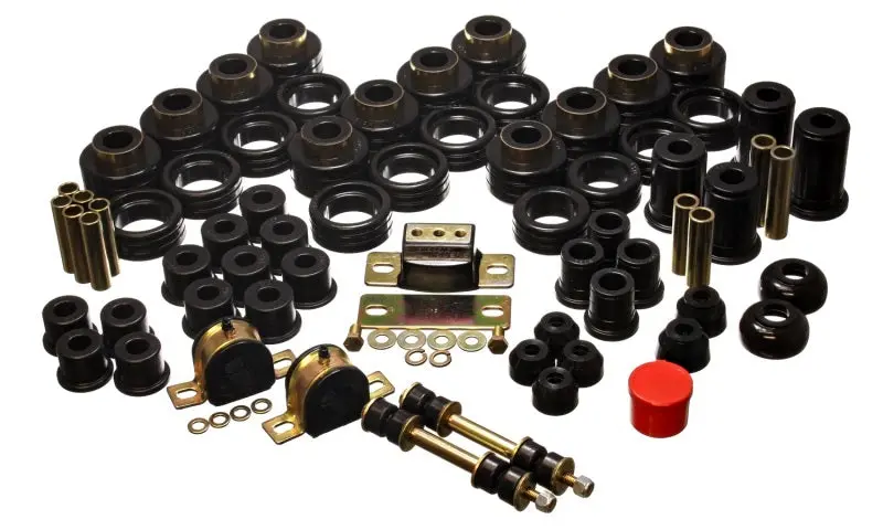 Energy Suspension Black Polyurethane Body Mount Kit – Fits 1992–1994 Chevy K5 Blazer, 1992–1999 Suburban, And Gmc Yukon Xl/Denali Xl (2Wd) 1
