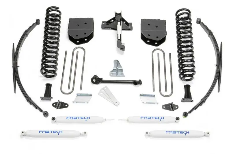 Fabtech 8-Inch Lift System – Basic Package With Performance Shocks And Rear/Leaf Springs For 2008–2016 Ford F-250/F-350 4Wd 1