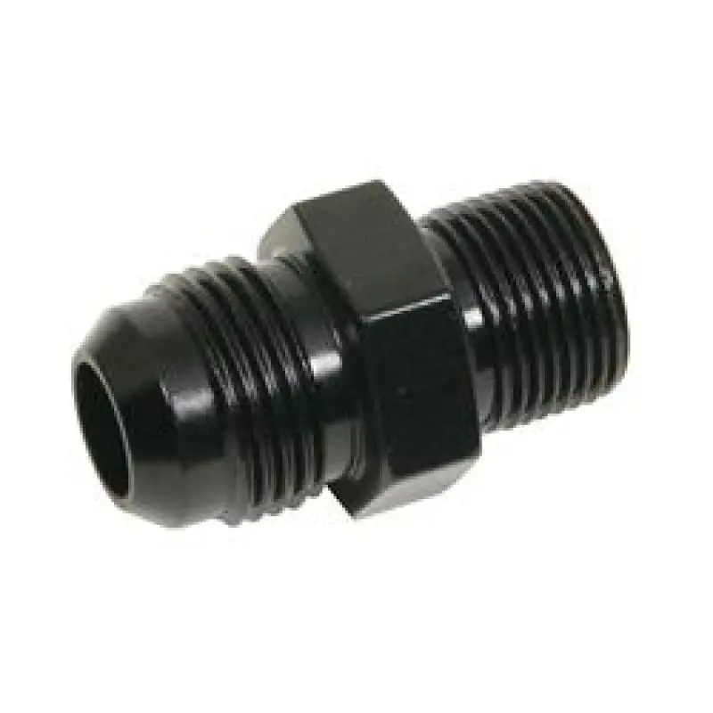 Fragola -10An To 14° Flare X 1.5" Adapter – Black Anodized Aluminum 1