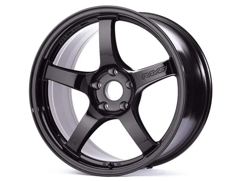 Gram Lights 57Cr 18X8.5 +37 5-108 Glass Black Wheel 1