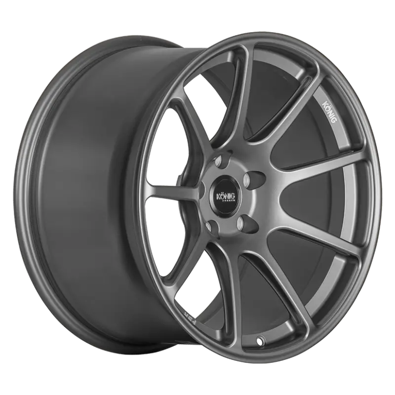 Konig Forged F5R 19×9.5 Inch Ash Silver Alloy Wheel – 5×120 Bolt Pattern, Et40 Offset, Knurled Bead 1