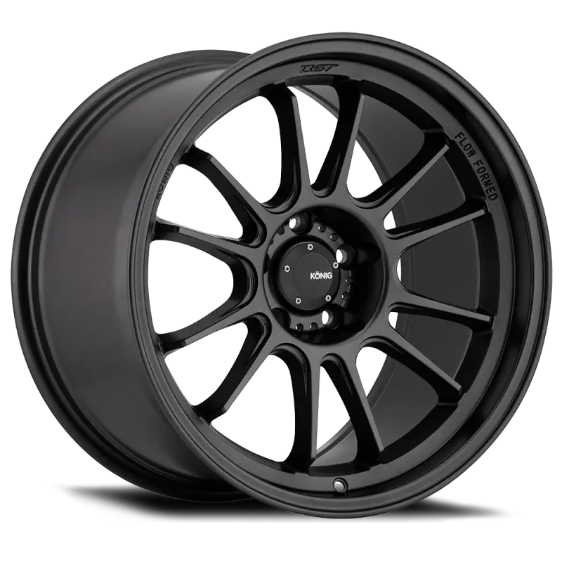 Konig Hypergram 17X8 Inch Alloy Wheel – 5X112 Bolt Pattern, Et45 Offset, Matte Black Finish 1