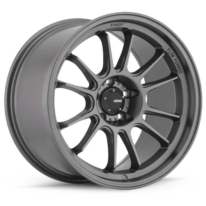 Konig Hypergram Flow-Formed Alloy Wheels – 19×9.5 Inches, 5×114.3 Bolt Pattern, +35 Offset, Matte Grey Finish 1