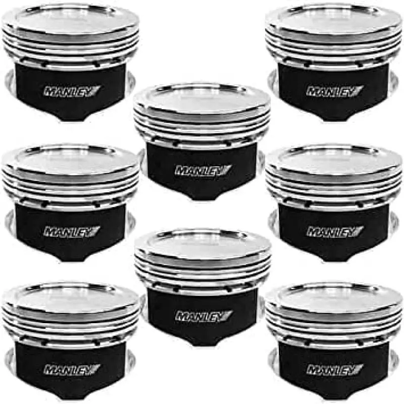 Manley Platinum Series Forged Pistons – 4.6L 3-Valve Ford, 3.572" Bore, 6.5Cc Dish, Full Set 1