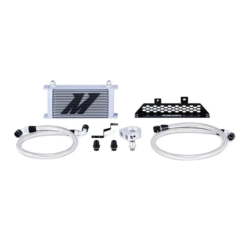 Mishimoto Non-Thermostatic Oil Cooler Kit — Silver Finish For 2013+ Ford Focus St 1