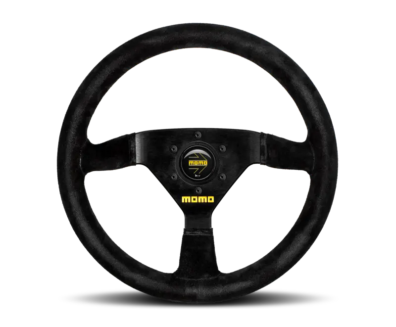 Momo Mod69 Steering Wheel – 350Mm Diameter With Black Suede Rim And Black Spokes 1