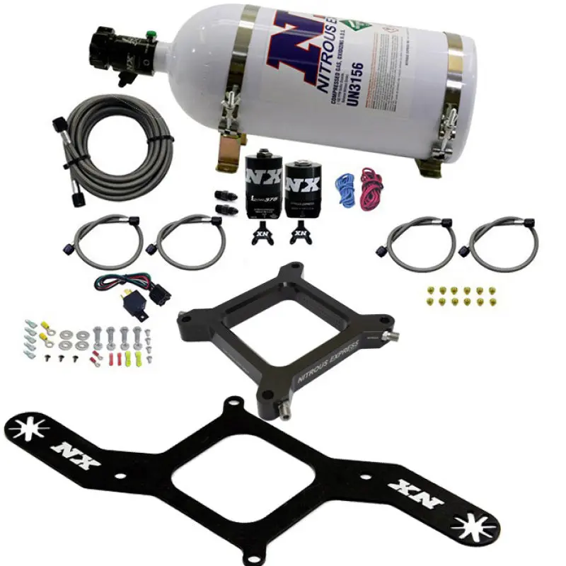 Nitrous Express Assassin Plate System – 4150 Flange, Supports Up To 750 Hp, Includes 10-Lb Bottle 1