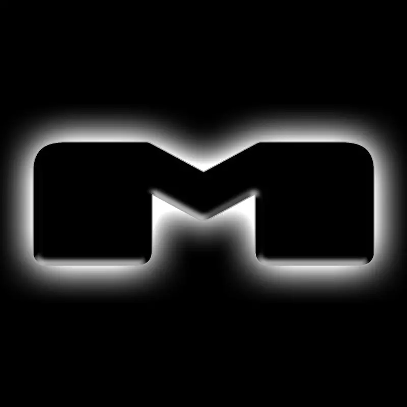 Oracle Lighting Universal Matte Black Illuminated Led Letter Badges – Size M 1