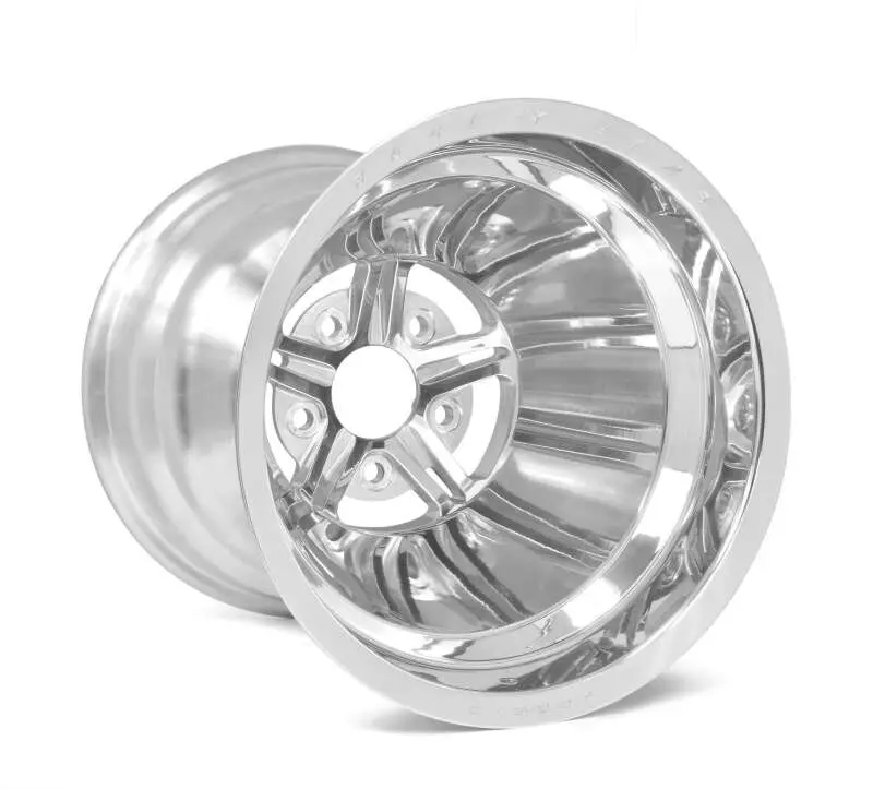 Race Star 63 Pro Forged Drag Wheel – 15X14 Inch, 5X4.75 Bolt Pattern, 6-Inch Backspace, Polished Aluminum 1