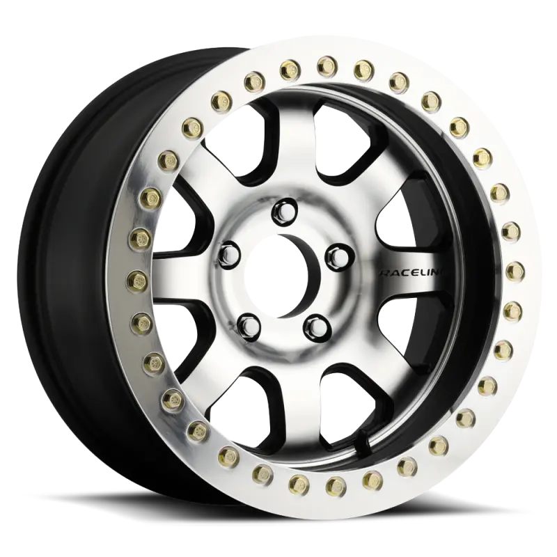 Raceline Rt260 Avenger 17X8.5 Black & Machined Beadlock Wheel — 6X135 Bolt Pattern, -32Mm Offset, 87.1Mm Center Bore 1