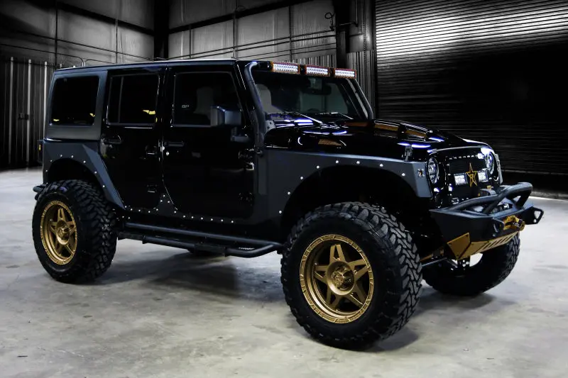 Rbp Rx-3 Black Step Bars For 2007–2017 Jeep Wrangler Unlimited (4-Door) 1