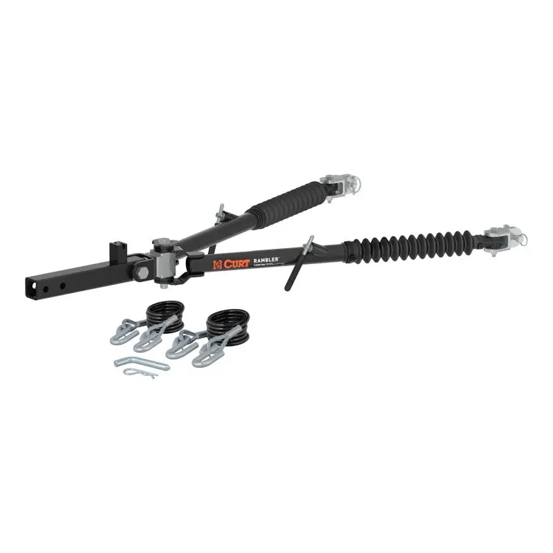 Rockjock Curt Rambler Steel Rv Tow Bar – 7,500 Lb Capacity, 2-Inch Receiver Shank 1