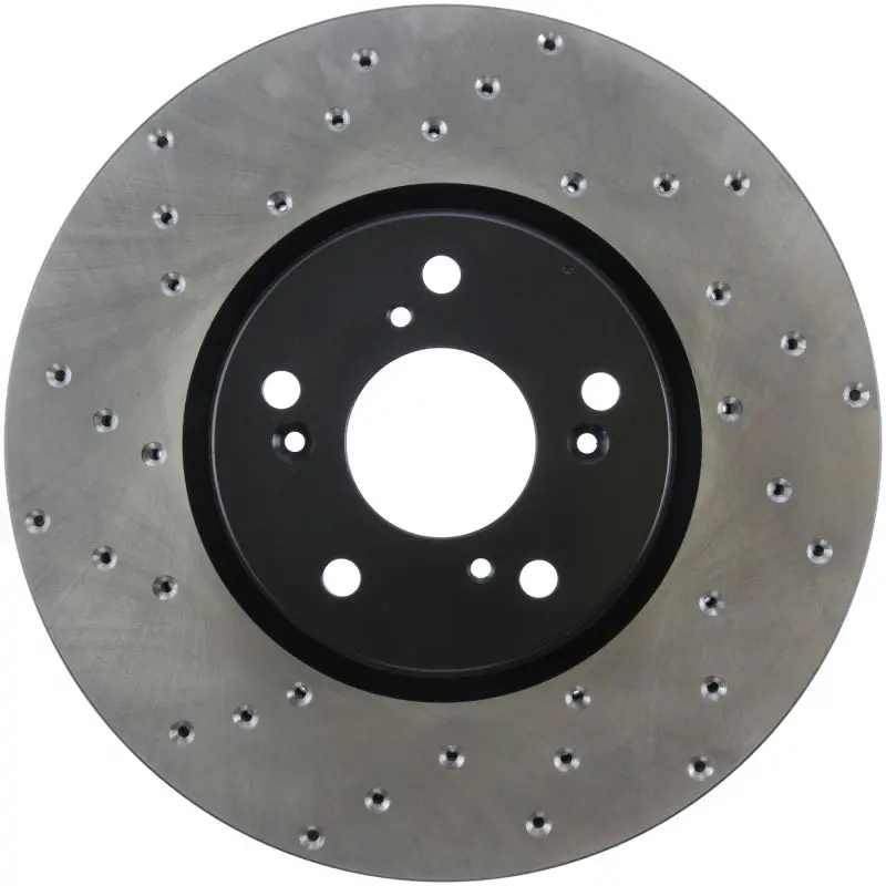 Stoptech Drilled Front Brake Rotor – Right Side, Fits 2004–2008 Acura Tl And Tl-S With Brembo Calipers 1