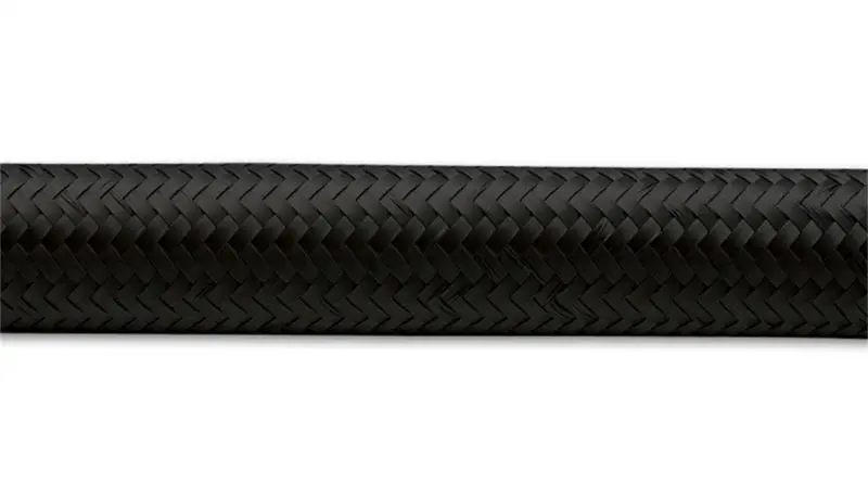 Vibrant -4 An Black Nylon Braided Flex Hose (2 Foot Roll) 1