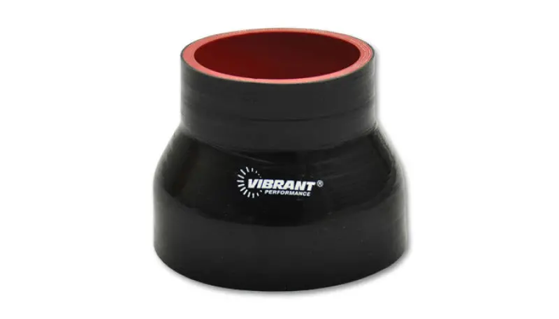 Vibrant 4-Ply Stainless Steel Reducer Coupler: 3" Id × 3.75" Id × 3" Long (Black) 1
