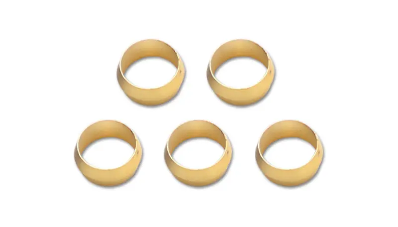 Vibrant Brass Olive Inserts – 3/8" Diameter, 5-Pack 1