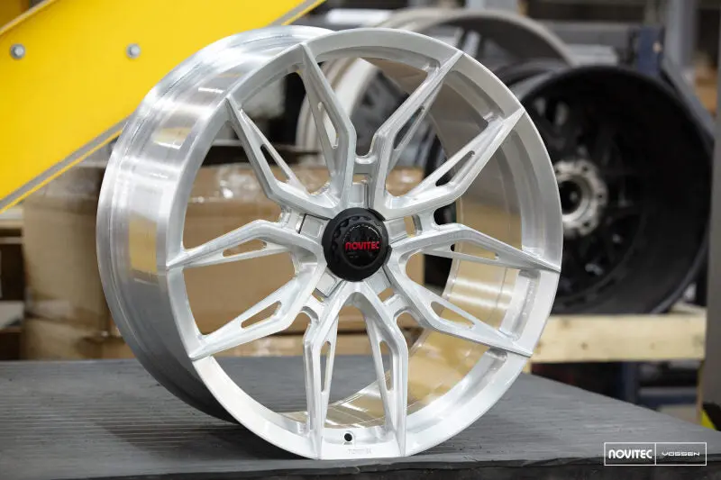 Vossen X Novitec Nf11 20X9In - 5X114.3 Bp - Et39 - Brushed Gloss Clear Maserati Mc20 Front Wheel 1