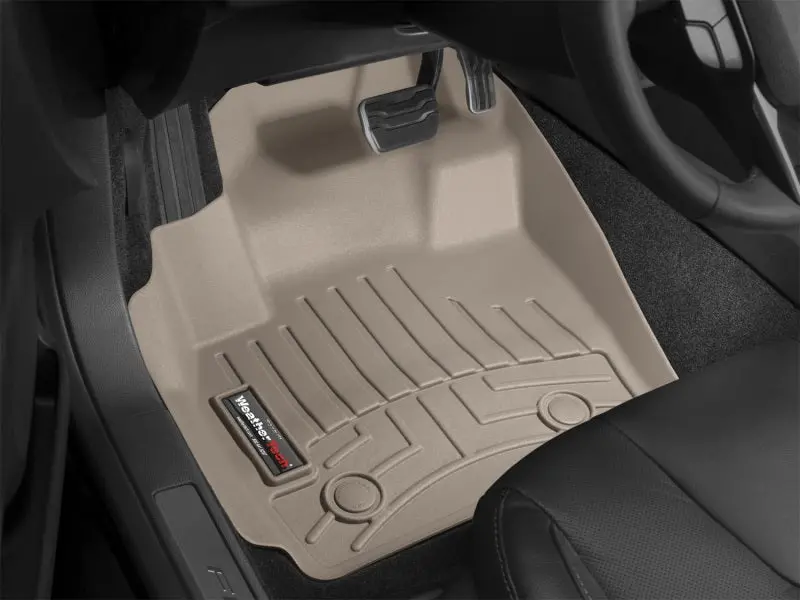 Weathertech Front Floorliners For 2010+ Mercury Milan – Soft-Touch Tan Interior Fit 1